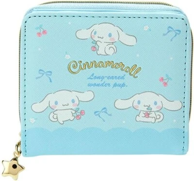 Estuche para monedas con rollo de canela Sanrio con cremallera abierta 10,5 x 2,5 cm PU, poliéster Foto 1 de 4