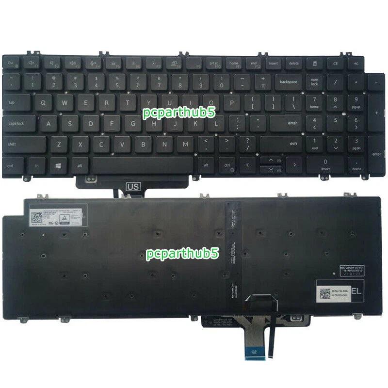 New Dell Precision 3581 7670 7680 7770 7780 Laptop Keyboard US Backlit 0N7N16 - Image 1 of 1