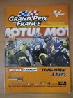 Programme officiel Grand Prix de France ACO au Mans 2002