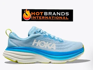 HOKA One Bondi 8 Men's Airy Blue/Diva Blue Running Shoes 1123202 ABDB Brand New - Picture 1 of 5