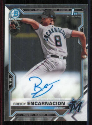 2021 Bowman Chrome Prospect AUTO #CPABE Breidy Encarnacion - Image 1 of 2