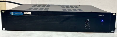 Crown 180A 80W Commerical Audio Power Amplifier  with Rack Mount Bracket T0343 - Image 1 of 4