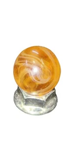 Early Slag Akro Agate M.F. Mármol sin costura en forma de remolino blanco miel - Imagen 1 de 7