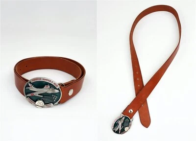 Cinturón de cuero con hebilla edición especial 30 aniversario de la Fuerza Aérea Suiza 1994 vintage años 90 Foto 1 de 4