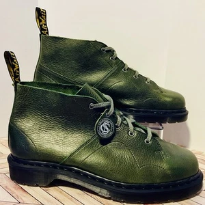 Botas de mono Dr Martens Church Buckingham para hombre 13 EU 47 cuero verde algas - Imagen 1 de 9