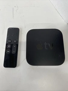 Apple TV (4. Generation) a1625 - Schwarz mit Fernbedienung** - Bild 1 von 2