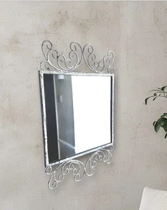 HEAVY Metal Boho Rustic Baroque Wall Mirror Home Deco ShabbyChic Vintage Antique - Picture 1 of 10