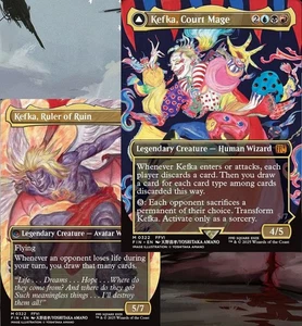 Kefka, Court Mage Commander Deck Final Fantasy Magic MTG Grixis Discard Alt - Picture 1 of 10
