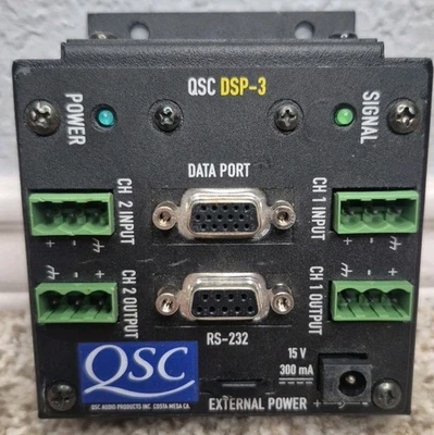 QSC DSP-3 Digital Signal Processor Module ~ No Power Supply Untested - Image 1 of 3