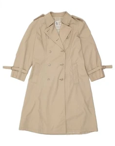 LONDON FOG Womens Petite Trench Coat US 8 Medium Beige Polyester SP10 - Picture 1 of 4