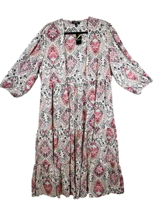 Torrid Chiffon Tiered Maxi Kimono Duster Cosette Jaco Sandstone Size 2 Boho NWT - Picture 1 of 14