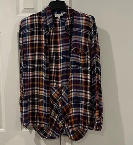 Lucky Brand mehrfarbig kariertes Hemd Damen Large  - Bild 1 von 5