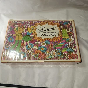 Bambola Topper Dawn anni 70 rosa vintage custodia portaoggetti con una bambola - Foto 1 di 9