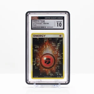 Pokemon Fighting Energy #106 Holo EX Emerald 2005 - CGC 10 Gem Mint - Picture 1 of 4