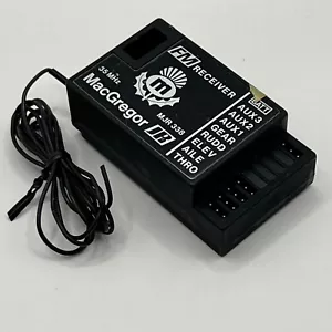 MACGREGOR JR JAPAN REMOTE MJR 338 RC RECEIVER 35 MHZ FM PPM 4-CHANNEL - Picture 1 of 7