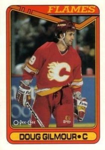 #136 Doug Gilmour - Calgary Flames - 1990-91 O-Pee-Chee Hockey