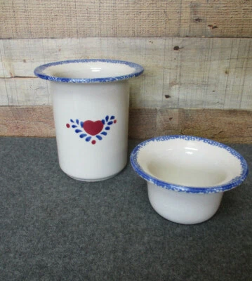 Enfriador de inmersión de gres vintage Country Heart Foto 1 de 4