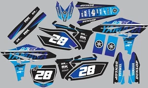 Graphic Kit 2010-2013 YZ250f YZ 250f YZF 250 shrouds fender Add Custom Number - Bild 1 von 1