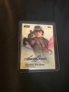 WOMEN OF STAR WARS TOPPS 2020 A-LW LEEANNA WALSMAN AUTOGRAPH (ZAM WESELL)
