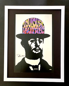 PETER MAX + BEAUTIFUL + SIGNED PRINT  TOULOUSE LAUTREC + NEW FRAME