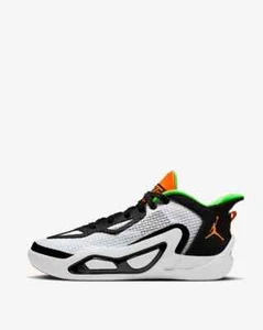 Nike Jordan Tatum 1 Basketball Shoes Youth Size 7Y White Orange Black DX5359 108 - Picture 1 of 5