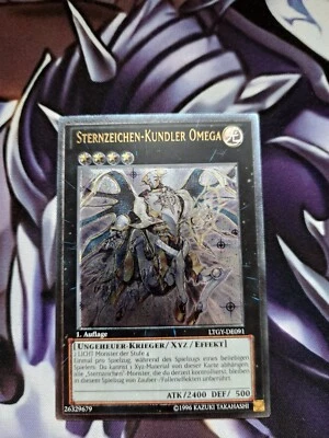 Yugioh Sternzeichen-Kundler Omega LTGY-DE091 Ultimate Rare 1. Auflage - Bild 1 von 2