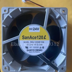 SANYO 9GL1224E104 DC24V 0.34A 120*38MM aluminum frame cooling fan - Picture 1 of 2