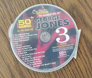 CHARTBUSTER KARAOKE CDG GEORGE JONES GREATEST HITS DISC COUNTRY 5074-03 cd+g  ! - Picture 1 of 1