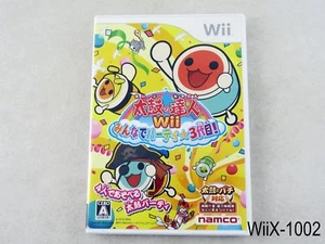 Taiko no Tatsujin Minna de Party 3 Nintendo Wii Japanese Import Japan US Seller - Picture 1 of 4