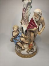 Capodimonte Figurine 4 Seasons Candle Holder Rare 29cm Tall 2547 *Bit Of Damage 