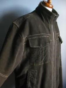 CHAQUETA CAMIONERO NEXT PARA HOMBRE XL 44 46 cálido forro de lana acolchado invierno marrón algodón - Imagen 1 de 12
