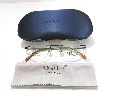 Clariti Konishi KF 8561 KF8561 C2 M/Mocha Flex-Titanium Rimless Eyeglasses - Image 1 of 2