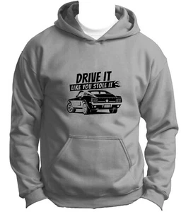 Ford Mustang 1965m Hoodie NEW DTG Print Logo Hoody Car Lovers Sweatshirt Gift - Picture 1 of 4