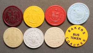 7 Great Britain Transit: Darlington 5d + Dundee City 1/2d + 1d + Leeds 1d + Sund - Bild 1 von 2