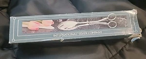Pinzas para ensalada de tijera chapadas en plata International Silver Company vintage 1992 - Imagen 1 de 5