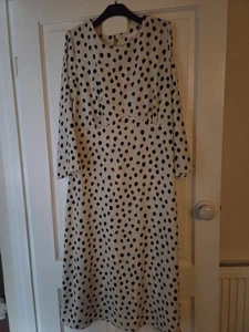 H&M Women's Polka Dot Dress Size 42 (UK 16) - Picture 1 of 3