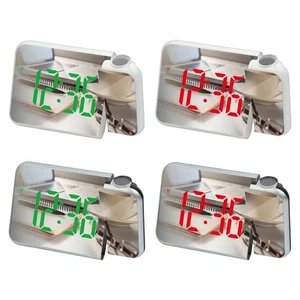 Large Display Projector Alarm Clock Temperature Display Battery Operated LCD - Picture 1 of 22