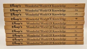 Lot of 10 Vtg Disney’s Wonderful World Of Knowledge HC Books Vol 1-10 - Picture 1 of 17