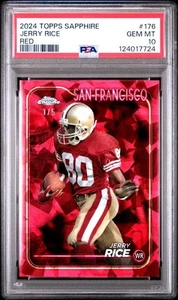 Jerry Rice 2024 Topps Cromo Zafiro Rojo #176 1/5 PSA 10 - Imagen 1 de 2
