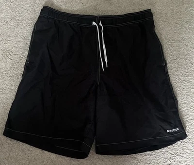 Bañador Reebok negro para hombre talla L (36–38) | Board Shorts con cordón Foto 1 de 4