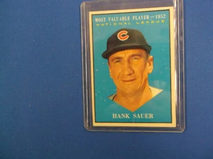 1961 Topps Baseball # 481 MVP Hank Sauer EX-MT O/C - Picture 1 of 2