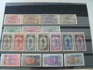 TCHAD N° 19 A 36 NEUFS* AVEC CHARNIERE MH ANCIENNES COLONIES FRANCAISES - Picture 1 of 1