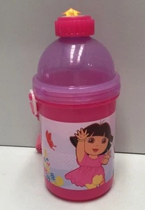 DORA THE EXPLORER KIDS PUSH BUTTON DRINK CANTEEN ZAK DESIGNS - Picture 1 of 2