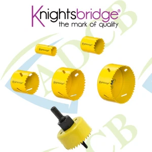 Knightsbridge Yellow Bi-Metal Holesaw 20mm 25mm 32mm 51mm 70mm 90mm Drill Tool - Picture 1 of 1