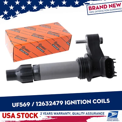 New Black Reliable 1x Ignition Coil 12632479 For Chevrolet Malibu V6 3.6L 08-12 - Image 1 of 4