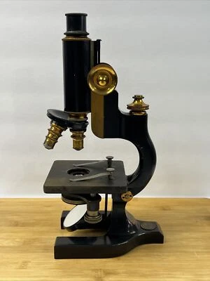 Antique Brass and Iron Microscope by SPENCER LENS CO - Image 1 of 4