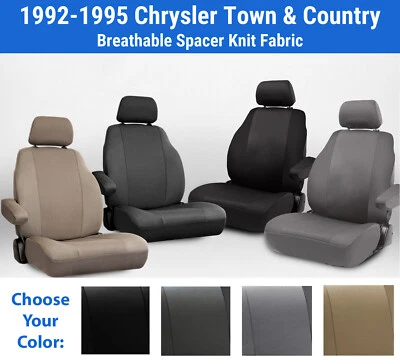 Fundas de asiento de malla fresca para Chrysler Town & Country 1992-1995 Foto 1 de 4