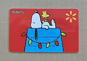 Snoopy Christmas Woodstock Lights On Dog House GIFT CARD. No Cash Value. - Picture 1 of 1