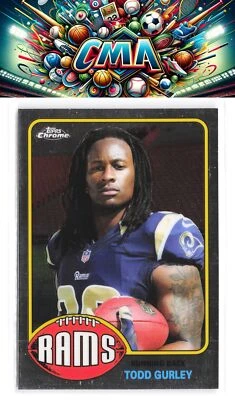 2015 Topps Chrome #76-TG Todd Gurley 1976 Topps Football - Image 1 of 2