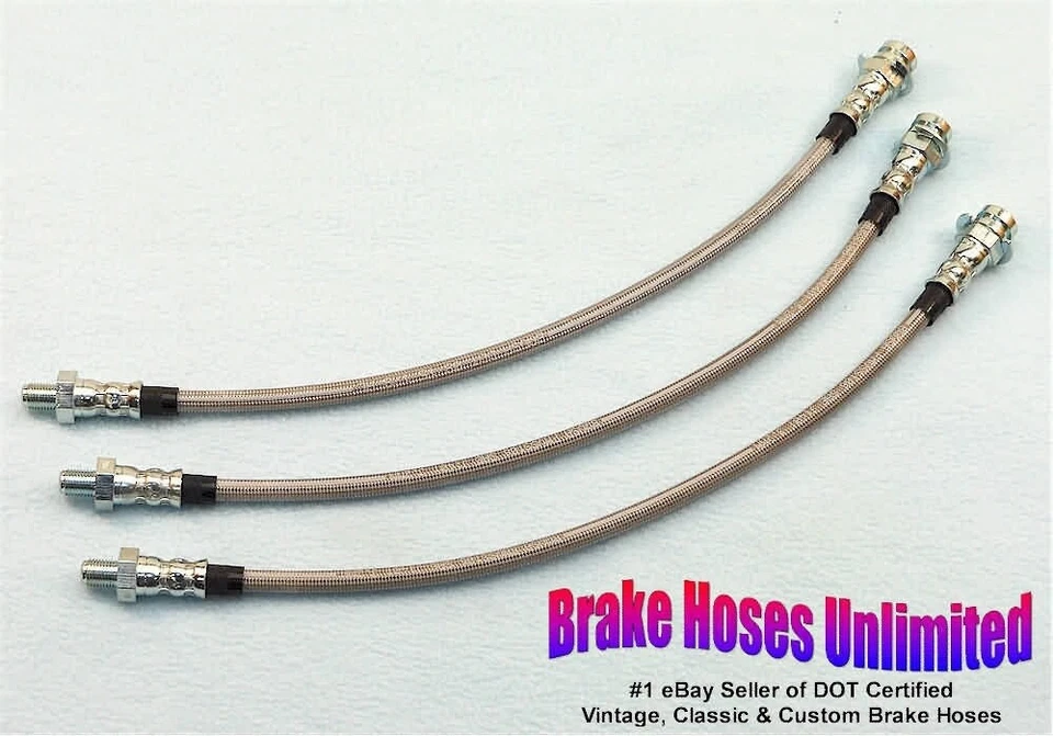 JUEGO MANGUERA FRENO ACERO INOXIDABLE Studebaker Commander 1939 1940 1941 Foto 1 de 1